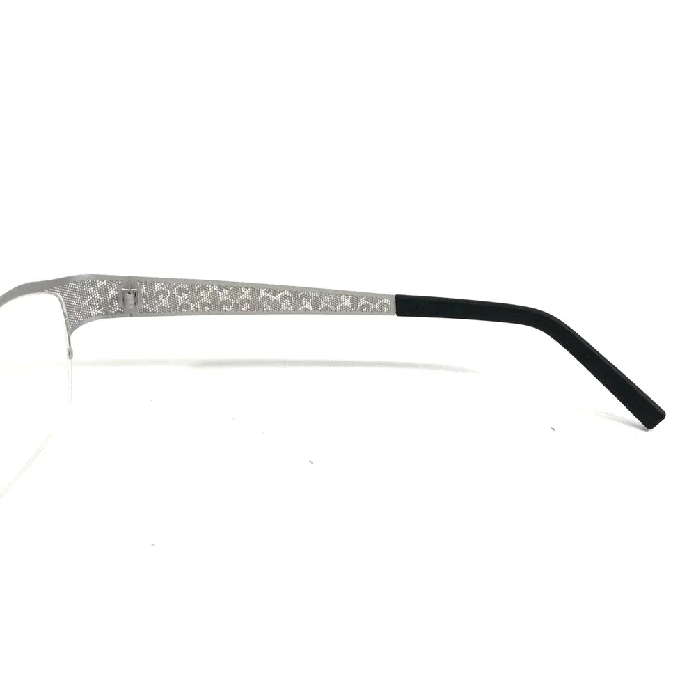 J.F. Rey Eyeglasses Frames JF2558 3010 Red Silver Cat Eye Half Rim 52-16-132